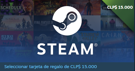 Steam Gift Card $15.000