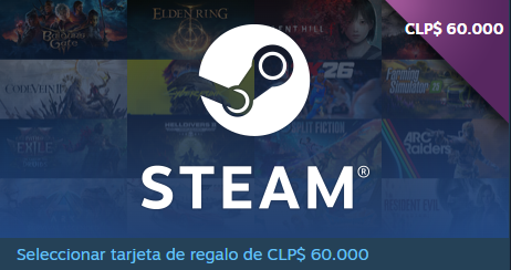 Steam Gift Card $60.000